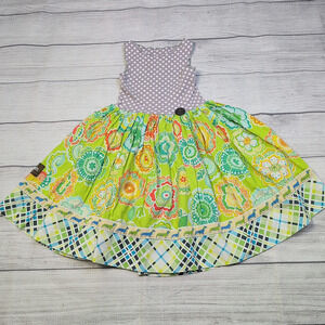 4 Matilda Jane PLatinum Green Floral Skirt Sara Dress